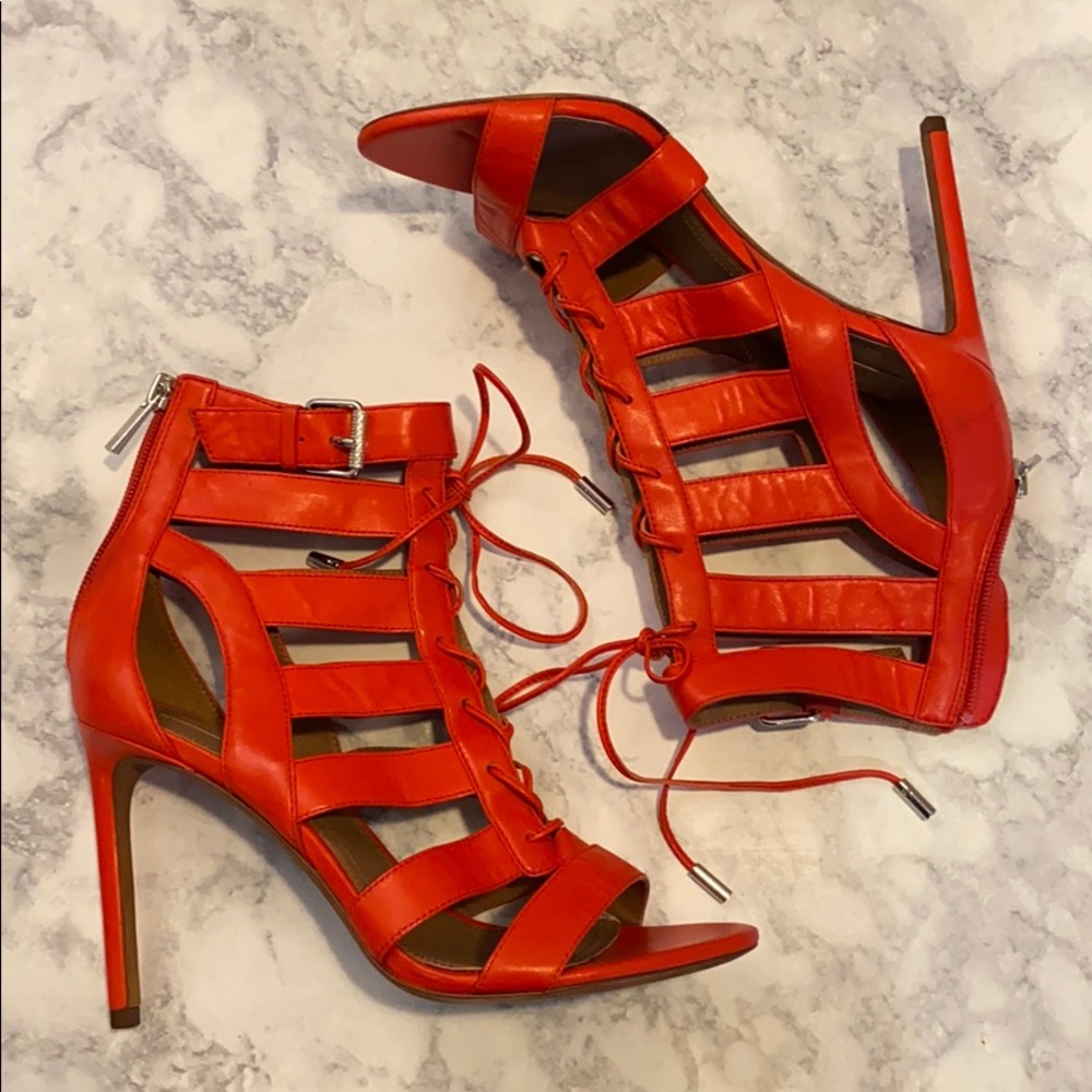 SALE - BCBG Max Azria Red Lace Heels